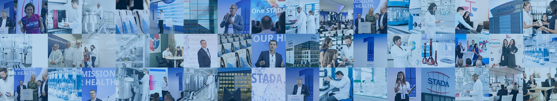 STADA teams, laboratories, production and events collage